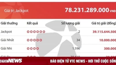 Hai vé trúng giải độc đắc Jackpot hơn 78 tỷ đồng