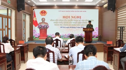 Do Son District summarizes the work of selecting and calling citizens to join the army and perform their duty to join the People's Public Security in 2025.