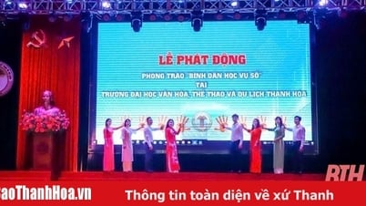 សកលវិទ្យាល័យវប្បធម៌ កីឡា និងទេសចរណ៍ Thanh Hoa ចាប់ផ្តើមចលនា “ការអប់រំឌីជីថលសម្រាប់ប្រជាជន”