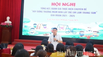 សង្ខេបរយៈពេល៥ឆ្នាំនៃការអនុវត្តប្រធានបទ "ការកសាងសាលាមត្តេយ្យផ្តោតលើកុមារ" - កាសែត Lang Son និងស្ថានីយ៍វិទ្យុ និងទូរទស្សន៍