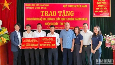TVF hỗ trợ xây dựng, cải tạo nhà vệ sinh các trường học tại Yên Bái