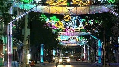 Vermeiden Sie die Installation von LED-Leuchten und Willkommenstoren in Tra Vinh Stadt zu dicht