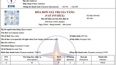 Áp dụng mẫu hóa đơn tiền điện mới từ ngày 1/6