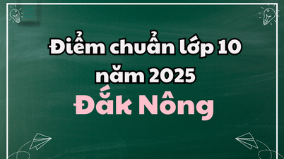 Điểm chuẩn lớp 10 năm 2025 tại Đắk Nông