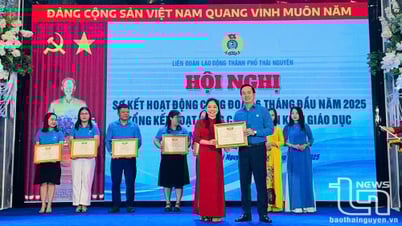 Khen thưởng các tập thể, cá nhân xuất sắc trong hoạt động công đoàn