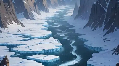 南極の地下で3400万年前の河川系が発見される