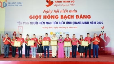 Tôn vinh 29 cá nhân và 12 hộ gia đình hiến máu tiêu biểu tại “Hành trình đỏ” năm 2025