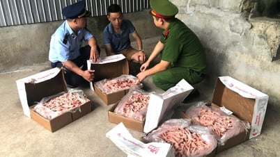 1 ton of chicken feet of unknown origin discovered