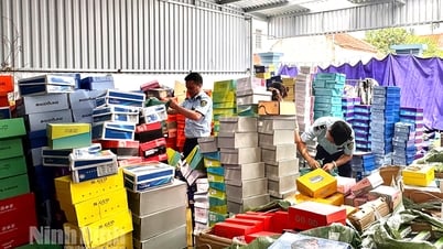 Ninh Bình: Phát hiện và tạm giữ gần 5.000 sản phẩm giầy dép, quần áo trẻ em không rõ nguồn gốc, xuất xứ