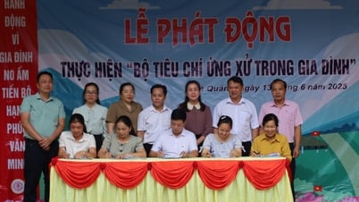 Phát động bộ tiêu chí ứng xử trong gia đình năm 2025 tại huyện Hà Quảng    - Báo Cao Bằng điện tử