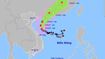 6월 13일 날씨: 강력한 폭풍 레벨 13이 박보만에 접근 중입니다.