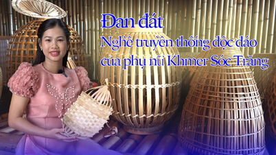 Đan đát - Nghề truyền thống độc đáo của phụ nữ Khmer ở Sóc Trăng