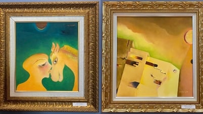 황누투이안의 그림 속 달랏의 흙과 햇살