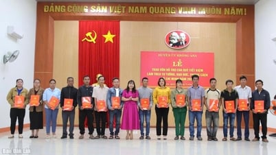 Huyện Krông Ana: Hỗ trợ 710 triệu đồng cho 30 đảng viên, viên chức khó khăn từ Quỹ tiết kiệm làm theo Bác