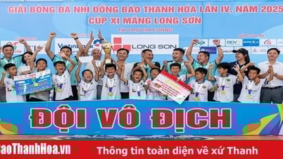 U8 Thiệu Hóa  và U10 Nghi Sơn đăng quang giải Bóng đá Nhi đồng Báo Thanh Hóa lần thứ IV năm 2025 - Cúp Xi măng Long Sơn