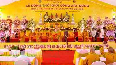 ពិធីបើកការដ្ឋានសាងសង់ទីស្នាក់ការគណៈសង្ឃវៀតណាម នៅខេត្ត Ninh Binh