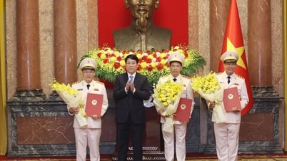 Three Deputy Ministers of Public Security promoted to the rank of Senior Lieutenant General
