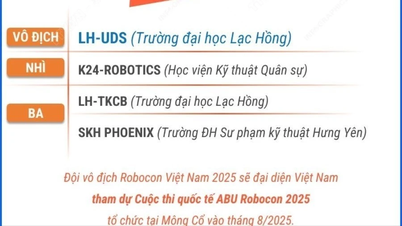 Đội LH-UDS của Trường Đại học Lạc Hồng vô địch Robocon Việt Nam 2025