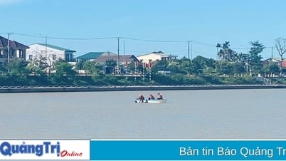 Tìm kiếm nam sinh nghi bị đuối nước tại đập ngăn mặn TP. Đông Hà