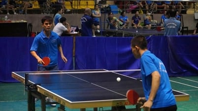 Gần 100 VĐV Giải Bóng bàn CLB 3 tỉnh Điện Biên - Sơn La - Lai Châu