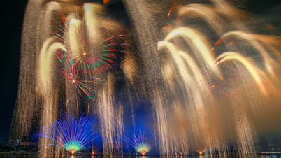 Magical Canada, China "travel" with fireworks on the Han River