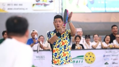 배우 빈민, 피클볼 코트에서 특별한 볼거리 선사