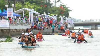 カントー市オープンSUPレースには約500人の選手が参加