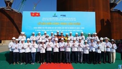 PTSC chào mừng Đại hội đại biểu Đảng bộ Tập đoàn Công nghiệp – Năng lượng Quốc gia Việt Nam lần thứ IV, nhiệm kỳ 2025-2030 với công trình, sản phẩm 33 chân đế điện gió ngoài khơi