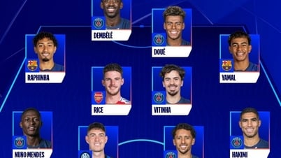 PSG lần đầu tiên thống trị đội hình tiêu biểu Champions League 2024-2025