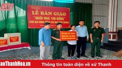 Bàn giao “Ngôi nhà 100 đồng” cho gia đình quân nhân chuyên nghiệp