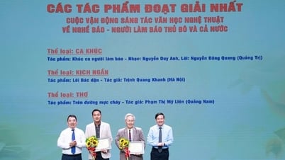 Trao 30 giải sáng tác văn học, nghệ thuật về nghề báo, người làm báo