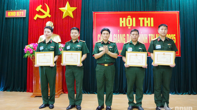 Kho 671 tổ chức thành công Hội thi cán bộ giảng dạy chính trị năm 2025