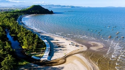 Bãi biển trong xanh cách Hà Nội 4 giờ lái xe, hấp dẫn du khách thích sự mộc mạc
