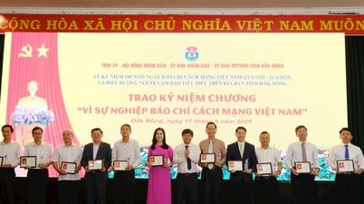 ប្រគល់មេដាយ “ដើម្បីបុព្វហេតុសារព័ត៌មានបដិវត្តន៍វៀតណាម” ដល់បុគ្គលឆ្នើមចំនួន ៤៥ របស់ខេត្ត Dak Nong