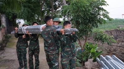 Quân khu 2 tham gia hỗ trợ thi công đường dây 500 kV Lào Cai - Vĩnh Yên