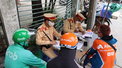 Nearly 1,200 shippers and motorbike taxi drivers violated traffic laws in just 1 month