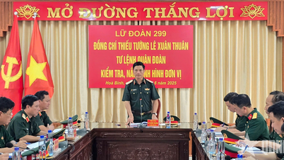 Tư lệnh Quân đoàn 12 kiểm tra, nắm tình hình tại Lữ đoàn 299