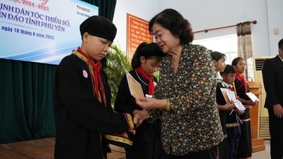 អតីតអនុប្រធានរដ្ឋ Truong My Hoa ផ្តល់អាហារូបករណ៍ដល់និស្សិត Phu Yen