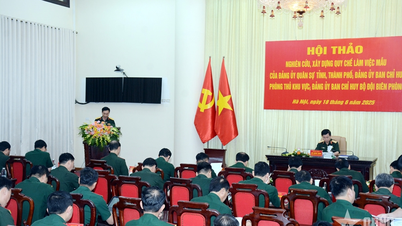 Trung tướng Đỗ Xuân Tụng chủ trì hội thảo nghiên cứu, xây dựng quy chế làm việc mẫu của đảng ủy quân sự địa phương