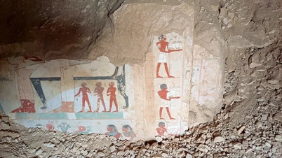 古代エジプトの墓を発掘し、神秘的な儀式の痕跡を発見