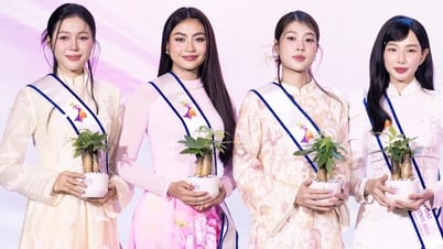 Mlle Thanh Thuy et Thuy Tien deviennent ambassadrices du Festival Ao Dai de Ho Chi Minh-Ville 2025