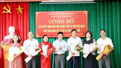 Báo Hà Giang công bố Quyết định nghỉ chế độ cho cán bộ