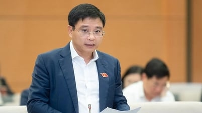 Minister of Finance Nguyen Van Thang answers questions today