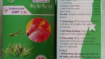 แคปซูลลดน้ำหนัก Hong Hac Phuc Linh พบว่ามีสารต้องห้ามที่ผลิตใน Hai Duong
