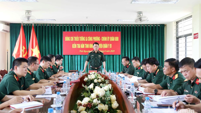 Thiếu tướng La Công Phương kiểm tra tại Bệnh viện Quân y 110 và Bệnh viện Quân y 91