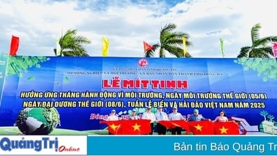 Mít tinh hưởng ứng Tháng hành động vì môi trường