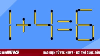 Переложите 2 спички, чтобы изменить уравнение 1 + 4 = 6 с неправильного на правильное.
