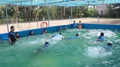 Tập huấn kỹ năng phòng, chống đuối nước và sân chơi cho thiếu nhi xã Vĩnh Châu