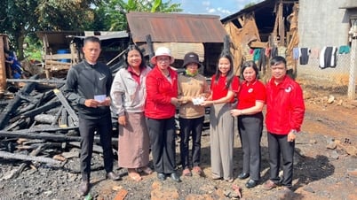 Đức Trọng: Chung tay hỗ trợ gia đình bị hỏa hoạn tại xã N’Thôn Hạ