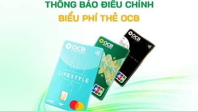 Thông báo điều chỉnh biểu phí thẻ OCB